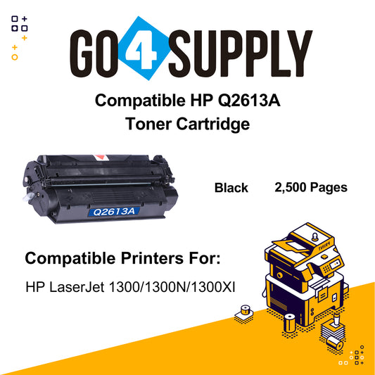 Compatible HP 2613A Q2613A Toner Cartridge Used for HP LaserJet 1000/ 1005/ 1200/ 1200N/ 1200SE/ 1220/ 1220SE/ 3300MFP/ 3320n MFP/ 3320MFP/ 3330 MFP