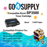 Compatible Ricoh 406989 SP3500 SP3510 Toner Cartridge Used for Ricoh Aficio SP 3500DN 3500N 3500SF 3510DN 3510SF Printer