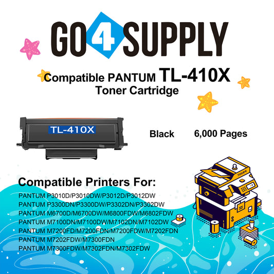 Compatible PANTUM Black TL410X TL-410X Toner Cartridge Replacement for M7100DN M7100DW M7102DN M7102DW M7200FD M7200FDN M7200FDW M7202FDN M7202FDW M7300FDN M7300FDW M7302FDN M7302FDW
