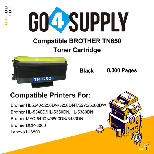 Compatible Brother TN650 TN-650 Toner Unit Used for Brother HL5240/5250DN/5250DNT/5270/5280DW; MFC8460N/8860DN/8480DN; DCP8060/DCP8065DN; HL-5340D/HL-5350DN/HL-5380DN