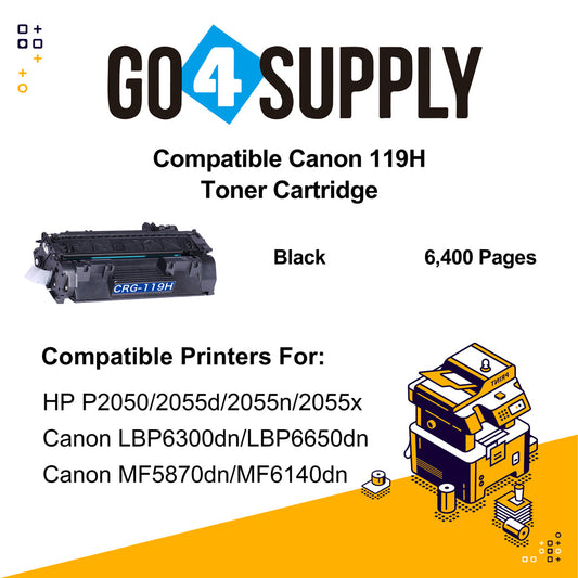 Compatible (High Page Yield) Toner Cartridge Replacement for imageCLASS LBP251dw/252dw/253dw/253X/6300dn/6650dn/6670dn/MF414dw/419dw/416dw/MF5850dn/5880dn/5950dw/5960dn