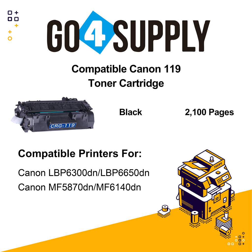 Compatible (Standard Page Yield) Toner Cartridge Replacement for Canon imageCLASS LBP251dw/252dw/253dw/253X/6300dn/6650dn/6670dn/MF414dw/419dw/416dw/MF5850dn/5880dn/5950dw/5960dn Printers
